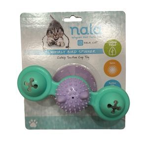Nala Whirly Bird Spinner‎ Catnip Suction Cup Cat Toy Interactive
